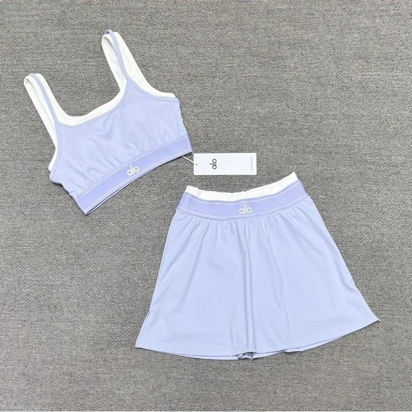 ALO Yoga Purple Activewear Set - Picture 1 of 5